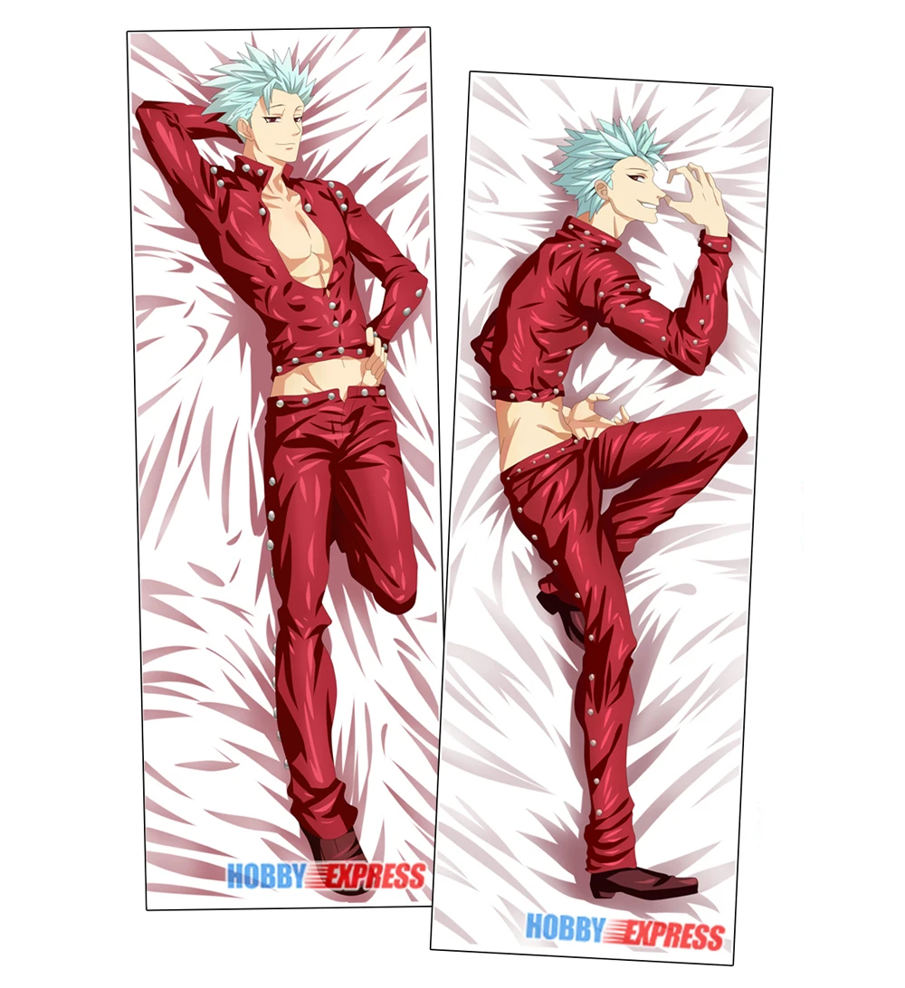 Hobby Express Anime Dakimakura Japanese Otaku Husbando Waifu Hugging Body Pillow Cover Ban Elizabeth Diane Nanatsu no Taizai | Дом и сад