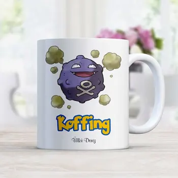 

Personalized Pokemon Koffing White Mug Cup