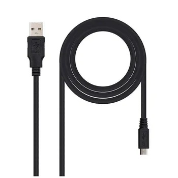 

Cable usb tipo a/m-micro usb b/m nanocable 10.01.0501 - 1.8m - negro