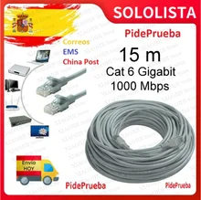 Câble rouge rj45 rj46 en nylon, compatible avec android intelligent m3u IOS PC m3u expédition depuis l'espagne