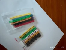 100/150pcs/lot Cable Markers Colourful C-Type Marker Number Tag Label For 2-3mm Wire