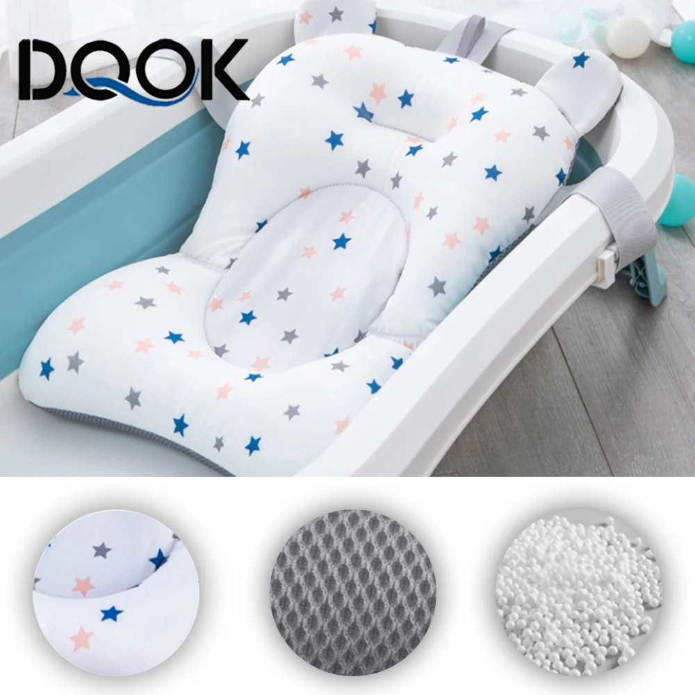Baby Bath Seat Support Mat Foldable Tub Pad Chair Newborn Anti-Slip Soft baby bath seat,baby bath support pad,baby bath tool,baby bath tub