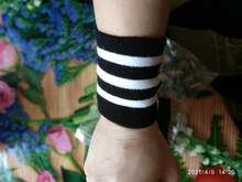 2 unids/par adultos niños deportes pulsera Sweatband Hip-Hop cartas rayas de colores bailando muñeca apoyo secreto guardias