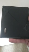 Billetera de cuero de negocios para Hombre, Billetera de marca de lujo, monedero delgado para Hombre, Billetera delgada para tarjetas de crédito, Portafoglio