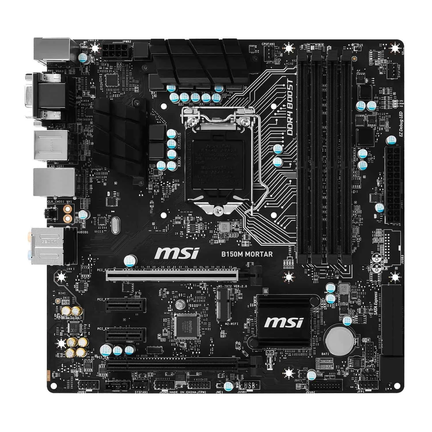 Материнская плата MSI B150M микро ATX системная DDR4 64 Гб Intel B150 1151 M PCI-E 150 USB3.0 |