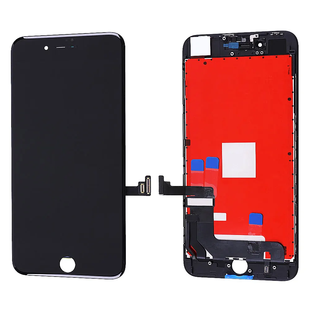 Для iPhone8 8Plus с фронтальной камерой, ЖК-дисплей, сенсорный экран, дигитайзер, полная сборка, запасные части - Цвет: 8P Black NO Camera