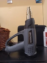 Building-secador de pelo para soldar herramienta de calor con pantalla digital ajustable, pistola de calor de 220V, pistola de calor de buena calidad, pistolas de aire caliente