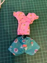 Skirt Wear-Accessories Outfit Wave-Point-Dress Grid Daily Barbie-Doll Fashion Casual