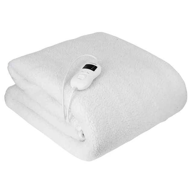 $44,11 €  Camry CR 7422 Electric Heated Bed 160x100 cm 8 Levels Temperature Timer Washable polar Fleece White