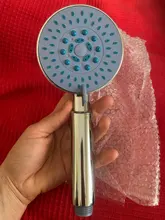 Zhangji-Cabezal de ducha de baño multicapa, boquilla de ABS de cinco funciones galvanoplastia, Panel grande, entrega rápida