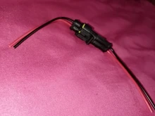 Juego de conector de cable eléctrico impermeable, sellado de vía de 2 pines, conectores automáticos con cable