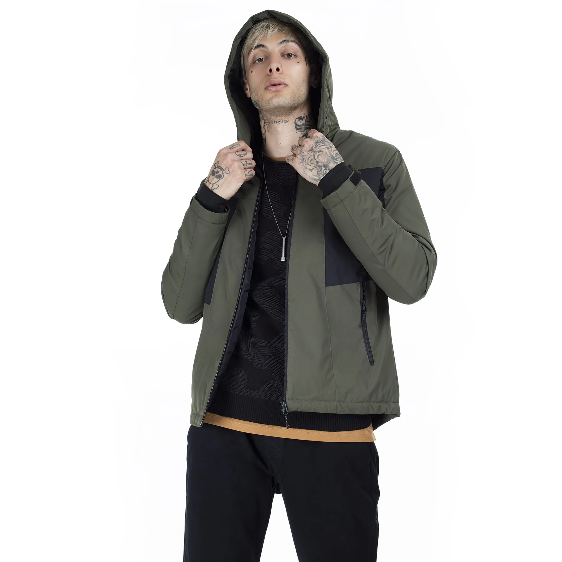 Jack& Jones пальто из водонепроницаемого материала 12140297 - Цвет: Оливковый