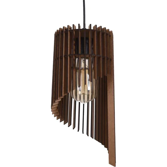 

Single Pendant Fulya Rustic Wooden Chandelier