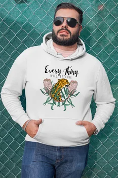 

Angemiel Wear Everything Will Be Fine White Men 'S Hooded Sweatshirt