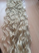 WERD-pelucas sintéticas de cola de caballo larga ondulada para cabello negro, extensiones de cabello con Clip, ombré color marrón, cola de poni, Rubio