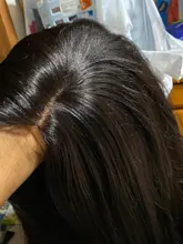 Sin costuras Yaki recto pelucas delanteras de encaje Color Natural Sintético pelucas de diadema fácil desgaste resistente al calor de fibra de cabello para las mujeres negras