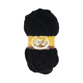 

Yarn Adelia "Dolly" 100% polyester 100G 40 m ± 3 m No. 02 Black