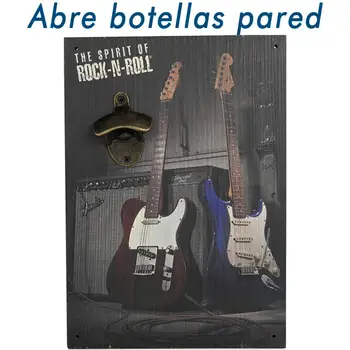 

Table vintage with abre-cervezas "The spirit of Rock n Roll" FREE SHIPING