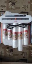 TINTON LIFE-sellador al vacío de alimentos con bolsas, rollos de plástico, bolsas de 5 tamaños para sellador de vacío de cocina para mantener la comida fresca