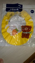 Gorro de baño ajustable para bebés y niños, gorro de ducha suave con champú para la cabeza de niños a bebés, visera de baño para niños
