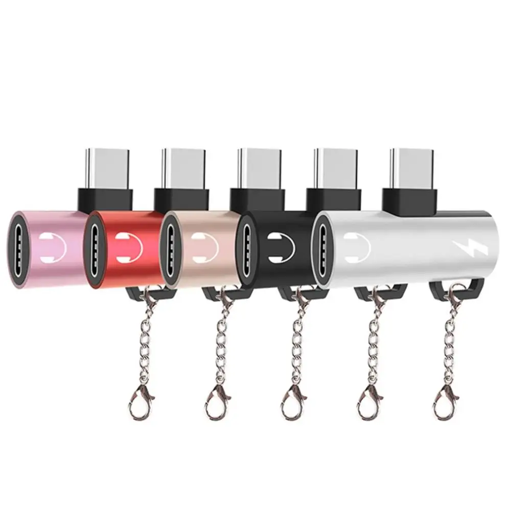 

Type-C Two-In-One Audio Adapter Converter 2 In 1 Headphone Earphone Headphone Audio Charging Listening Song Suitable For Huawei