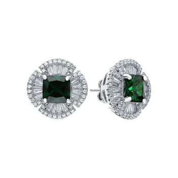 

Silver earrings with cubic zirconium sunlight sample 925
