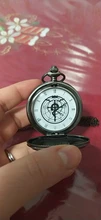 Reloj de bolsillo Vintage para Cosplay, con colgante de collar de cadena, regalo de Anime para niños, Fob, de bolsillo
