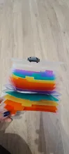 Carpeta de archivos A6 de plástico de alta capacidad, carpeta de documentos de papel con 13 bolsillos, bolsa de archivo para oficina y escuela, carpeta de archivos A6 colorida de arcoíris