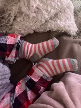 Calcetines de algodón suave para niños de 0 a 6 años, 5 par/lote, Linda y cálida caricatura, a rayas, de moda, para escuela, Otoño e Invierno