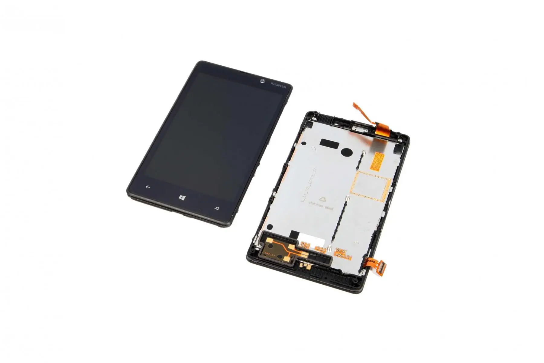 Дисплей с тачскрином(Модуль) Nokia Lumia 820 RM-825 с рамкой Black(Original