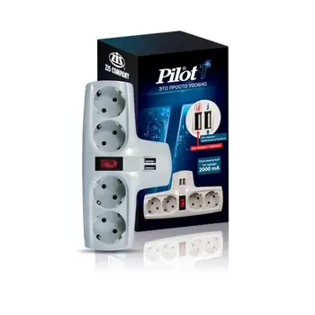 

Mains filter pilot t (4 sockets) White (box)