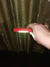 LED Flashlight Torch-Lamp Magnet Work-Inspection COB with The-Bottom And Clip Red/blue