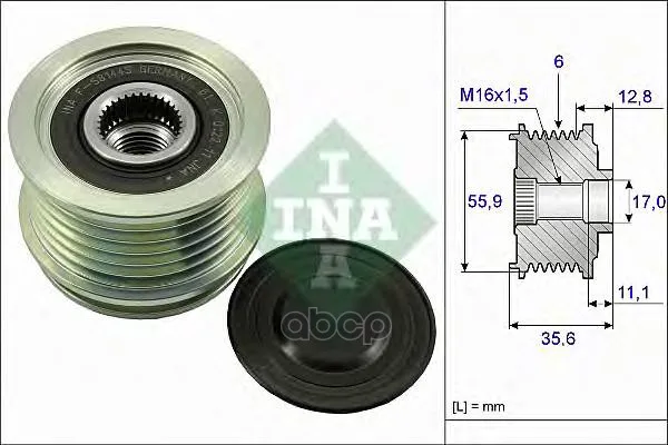 Шкив Генератора Ina 535004110 Ina арт. 535004110