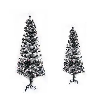 

New New Year artificial Christmas tree fir pine and white beads led and fiber optic illumination and Star 150/180/210 210 cm