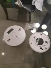 Casa de seguridad LCD envenenamiento por monóxido de carbono Detector de alarma de advertencia independiente Sensor de Gas CO 85dB advertencia-Detector de alarma