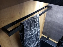 Toallero de acero inoxidable para baño, colgador de 20/30/40/50cm para colgar en la pared, estante de almacenamiento, 304