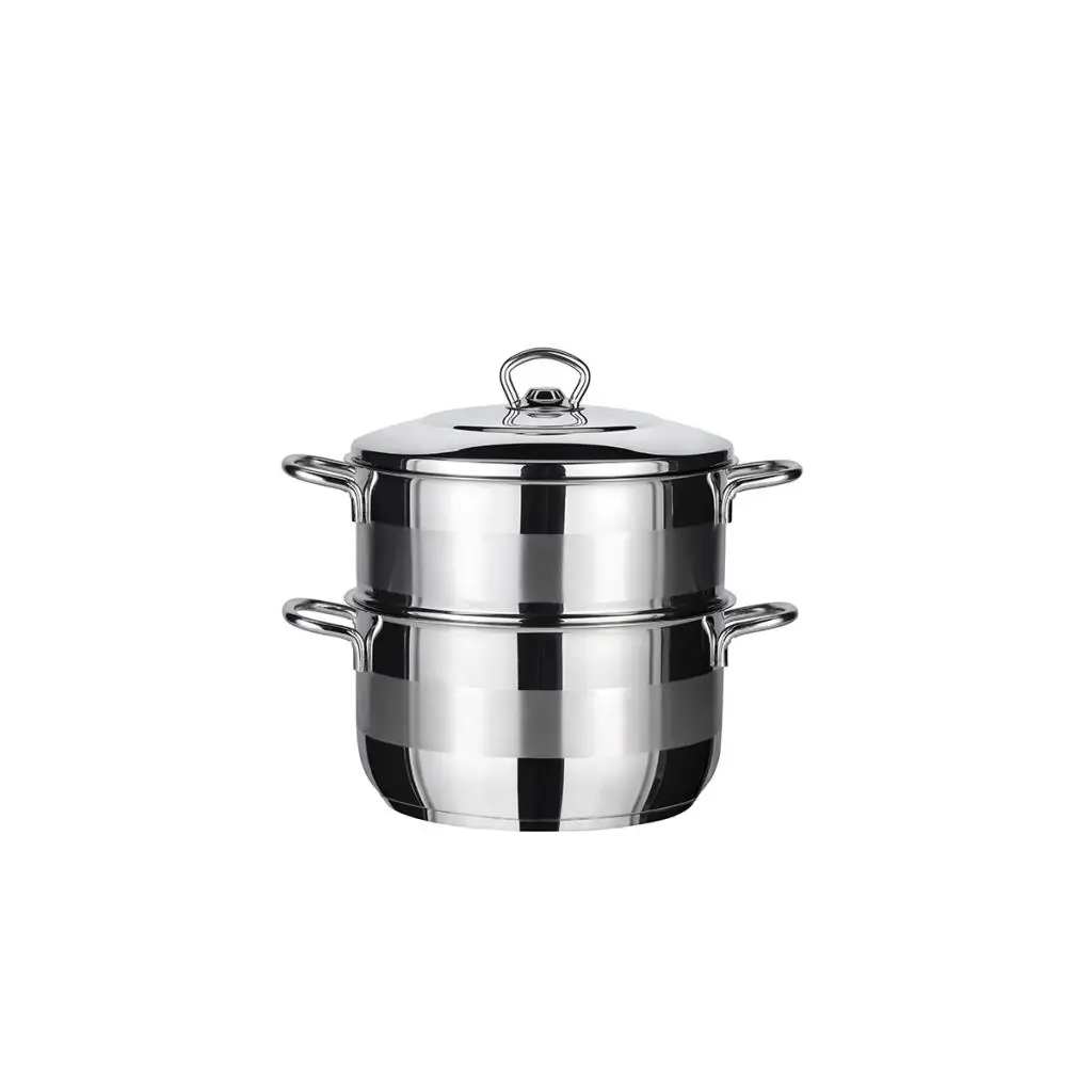 

Amboss Saphire Steamed Cooking Saucepan, 20 cm, Stainless Steel, 2 years guaranteed, Steel Capsule Base, for all oven types
