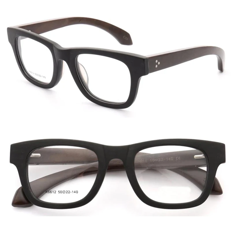 Fashion Square Women Wooden Eyeglass Frames Men Optical Wood Glasses Frame Retro Classic Prescription Spectacles Black Eyewear | Аксессуары