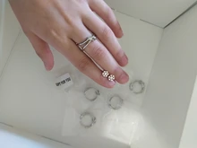 XIYANIKE de Plata de Ley 925 abierto de oro anillos para las mujeres Irregular calado geométrico de la fiesta de cumpleaños de accesorios, regalos, joyería