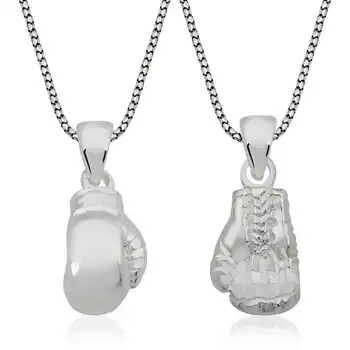 

KUTAYDAN 925 Sterling Silver Boxing Glove Male Necklace