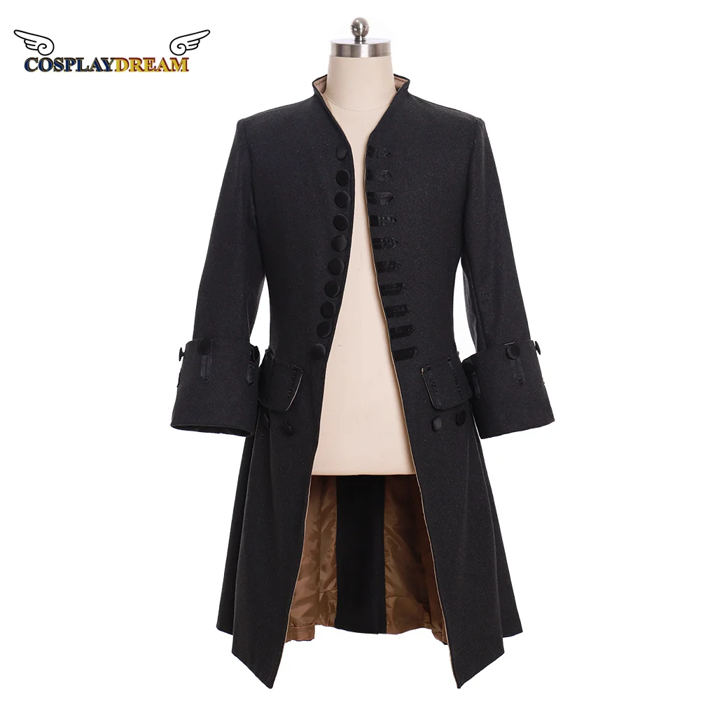 

Мужская куртка Cosplaydream в стиле стимпанк, пальто в викторианском стиле, времен Тюдора, средневековая одежда, винтажные мужские костюмы, костюм на заказ