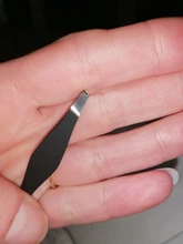 Pinzas de doble punta para cejas, 1 Uds., pinzas antiestáticas para extensión de pestañas, rizador, herramientas de maquillaje de belleza, envío directo