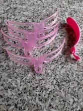 4 unids/set de conformación de la plantilla Plantilla de reutilizable de plantillas de modelado de aseo DIY Shaper herramienta envío de la gota