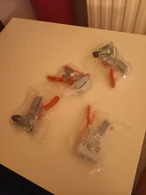 4/8 unids/set rojo abrazadera de GH-201B 100kg herramienta de liberación Rápida Horizontal abrazaderas mano pesado nuevo deber de herramientas de