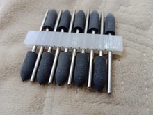 Brocas rotativas de silicona para manicura, accesorios de herramientas de pulido de cutículas, fresa eléctrica, 10 unidades