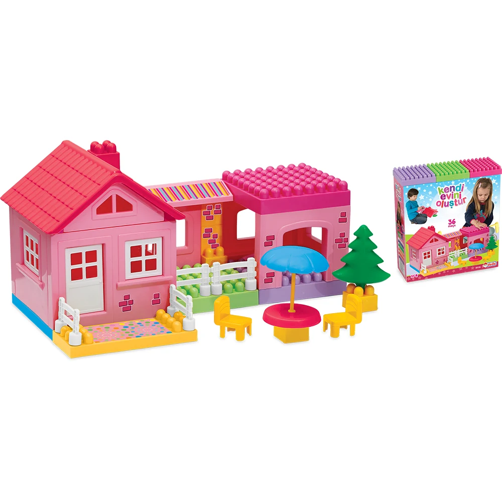 

Grandpa Single Storey House Blocks For Children, Improving Hand And Eye Coordination, suitable For The Use Of Children Over 18 Mon
