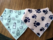 100% de bebé de algodón orgánico de baberos Bandana bebé Baberos alimentación Baberos para babeando y dentición suave y absorbente babero Unisex bebé Baberos