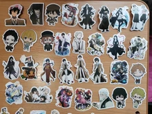 Bungo Stray-pegatinas de perros de PVC para niños, pegatinas de grafitis, maletas, equipaje, guitarra, coche, impermeable, 10/100 Uds.