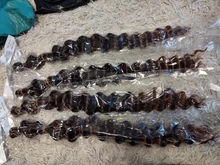 Extensiones de cabello trenzado degradado, pelo sintético Natural de ganchillo con ondas profundas de 22 pulgadas, pelo de baja temperatura para la Feria de la ciudad