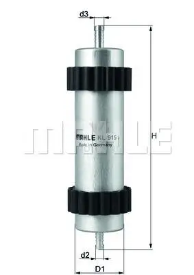 KNECHT KL915 Фильтр топливный AUDI A4/A5/A8 2.0D/2.7D/3.0D 09